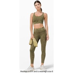 Lululemon Fast and Free HR Tight 25” Ice Dye Women’s Size 8